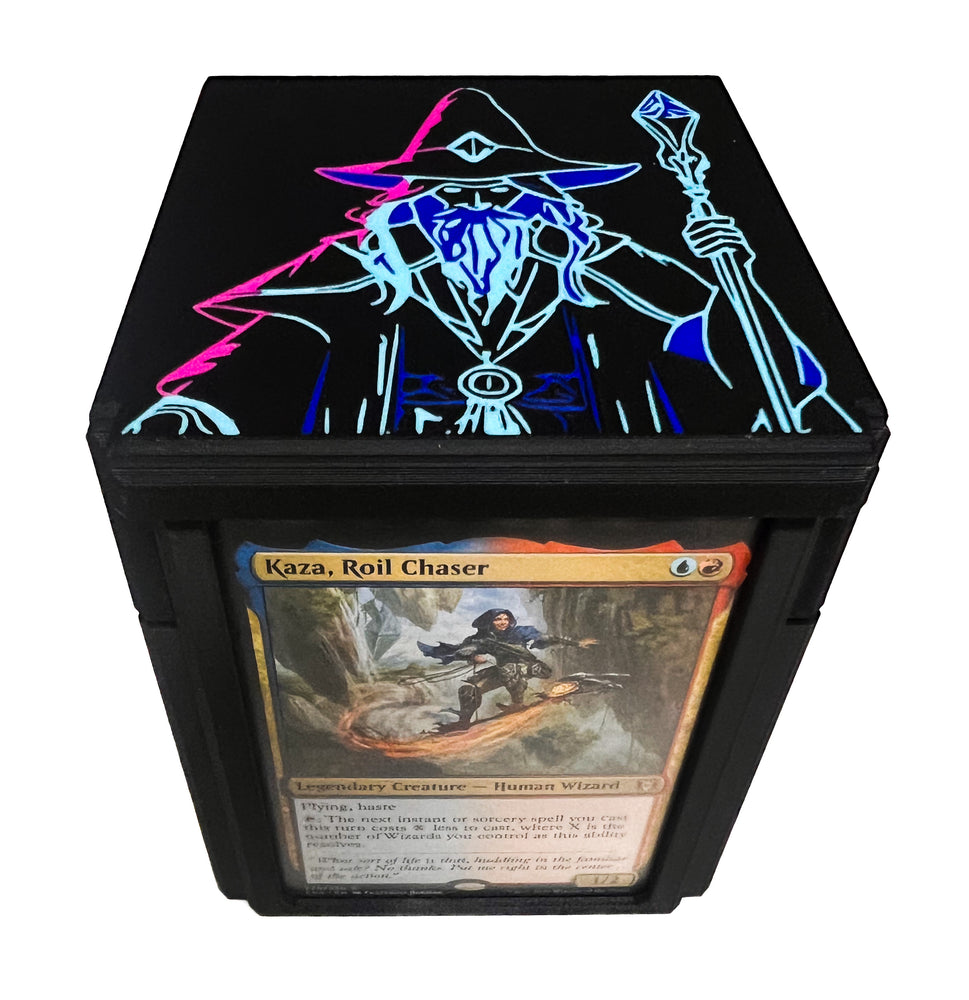 Commander Deck Box - Wizard (Neon Series)