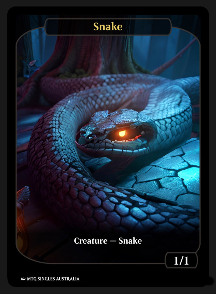 Snake Token (Black)