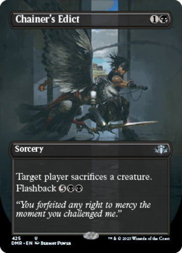 Chainer's Edict (Borderless Alternate Art) [Dominaria Remastered]