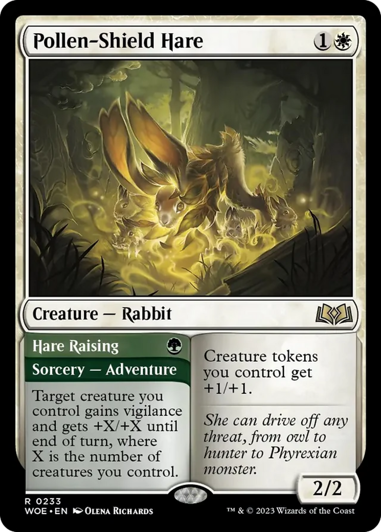 Pollen-Shield Hare // Hare Raising [Wilds of Eldraine]