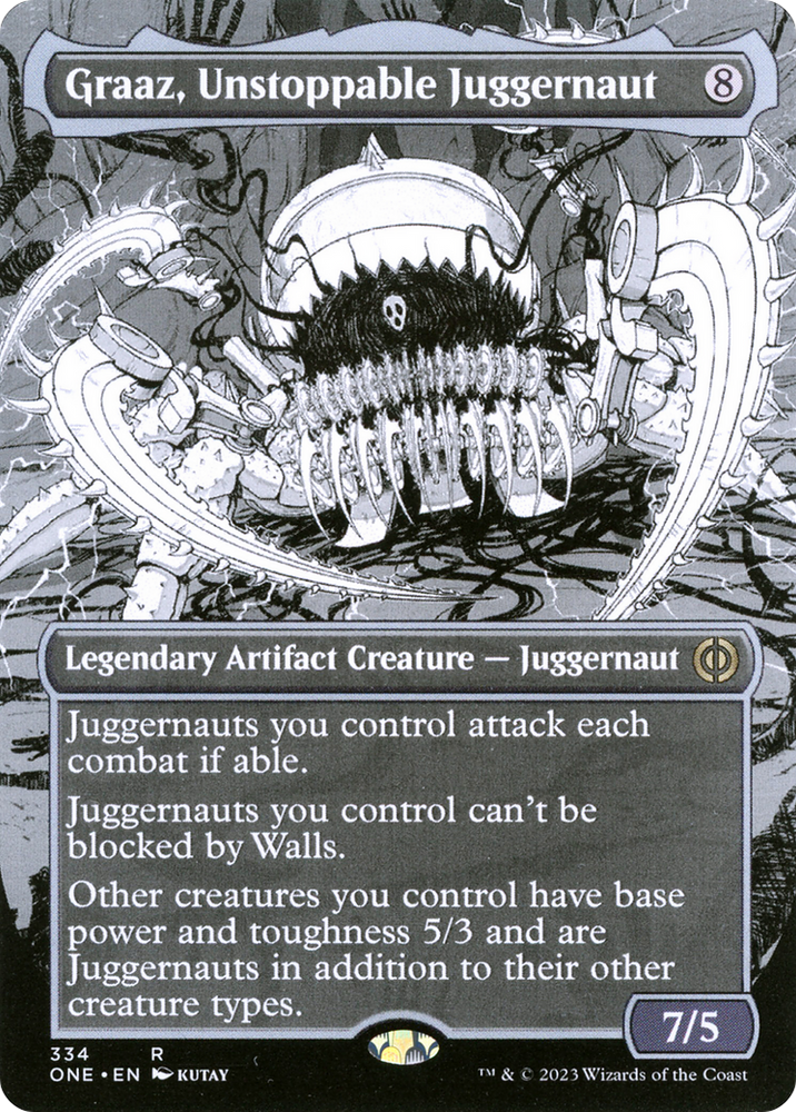 Graaz, Unstoppable Juggernaut (Borderless Manga) [Phyrexia: All Will Be One]