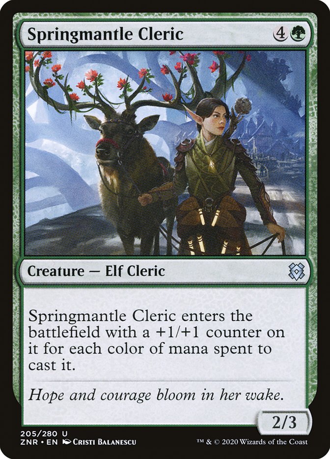 Springmantle Cleric [Zendikar Rising]