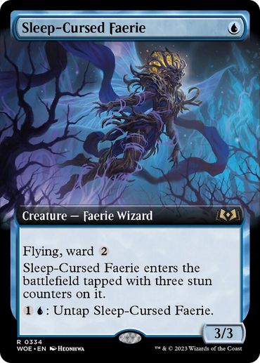 Sleep-Cursed Faerie (Extended Art) [Wilds of Eldraine]