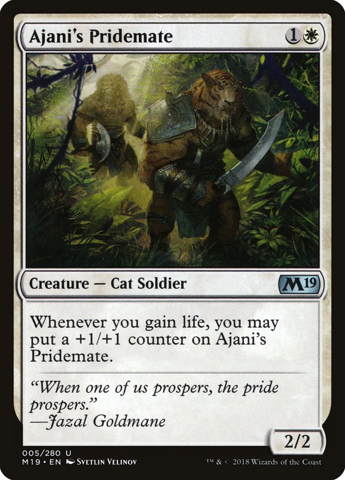 Ajani's Pridemate [Core Set 2019]