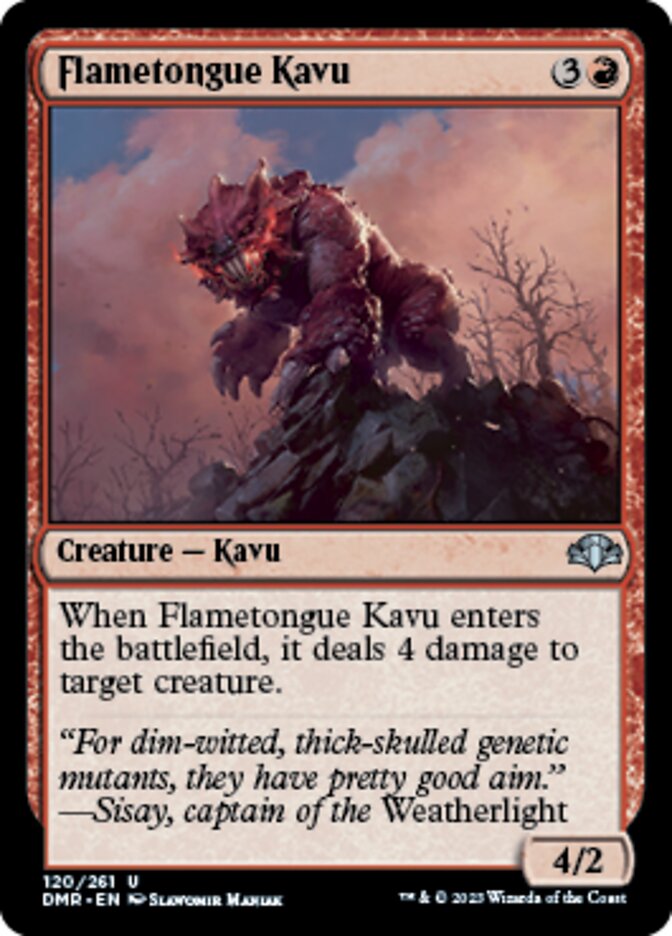 Flametongue Kavu [Dominaria Remastered]