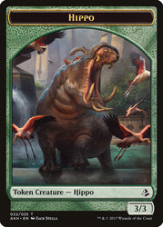 Aven Wind Guide // Hippo Double-sided Token [Amonkhet Tokens]