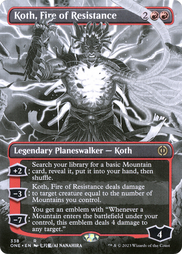 Koth, Fire of Resistance (Borderless Manga) [Phyrexia: All Will Be One]