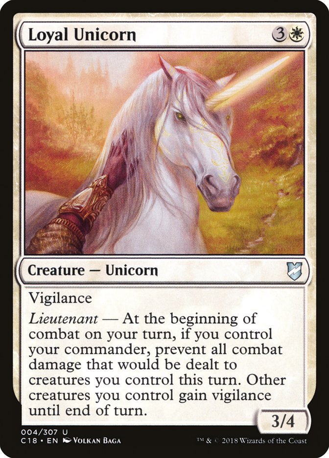 Loyal Unicorn [Commander 2018]