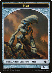 Myr // Pentavite Double-sided Token [Commander 2014 Tokens]