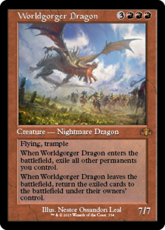 Worldgorger Dragon (Retro) [Dominaria Remastered]