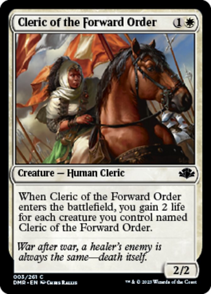 Cleric of the Forward Order [Dominaria Remastered]